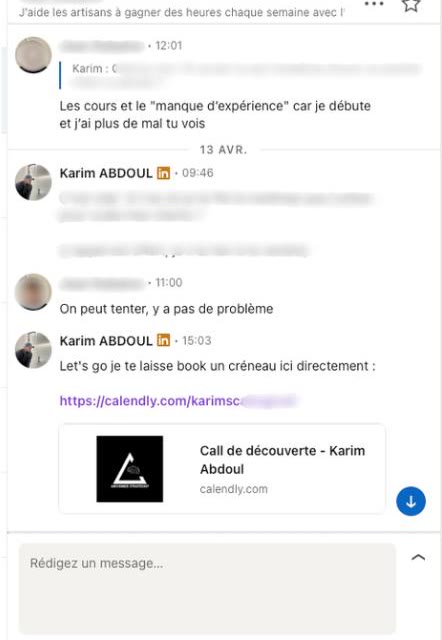 Un prospect accepte et réserve un créneau